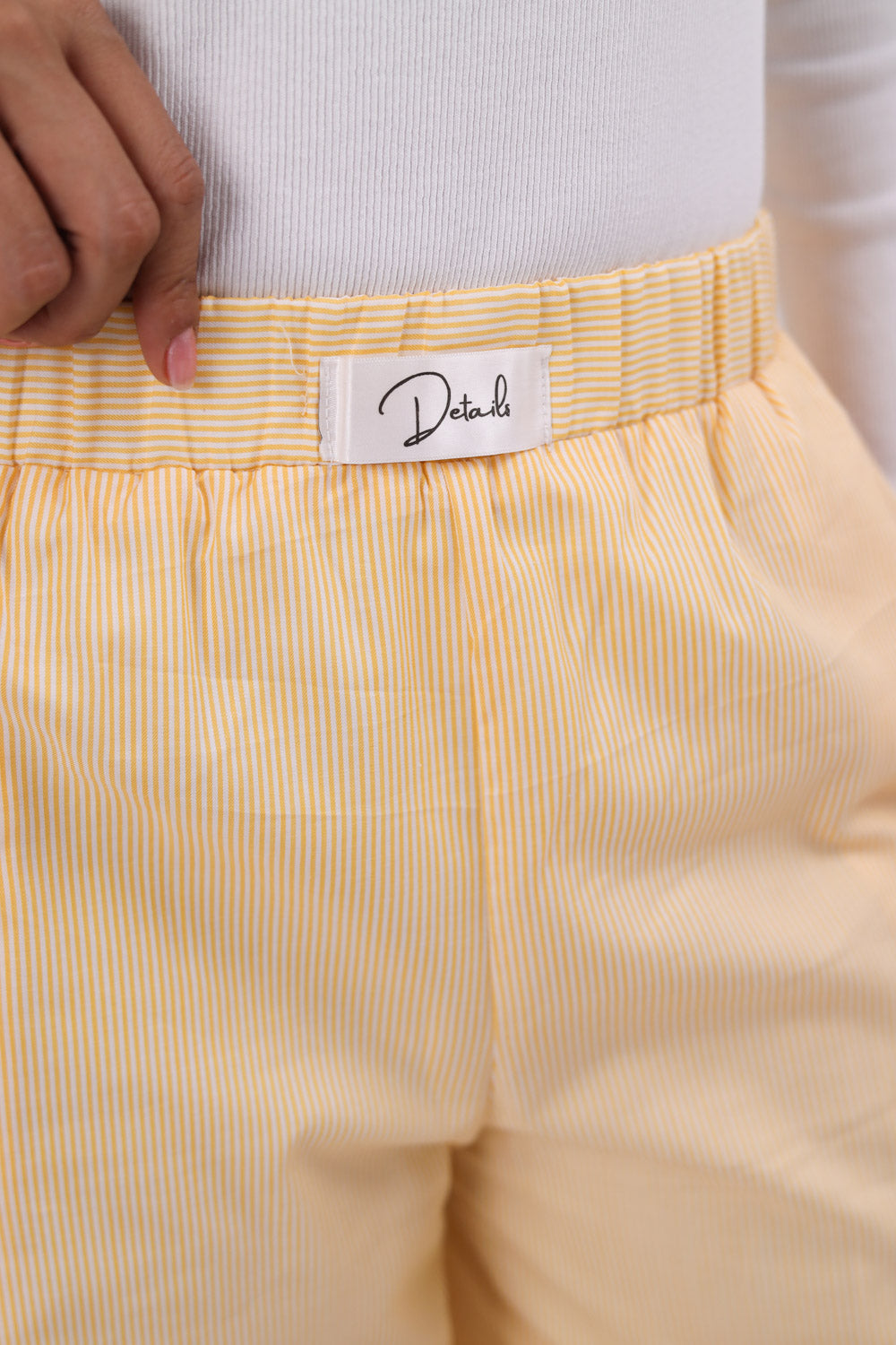 Every Day yellow Butter striped layered pant