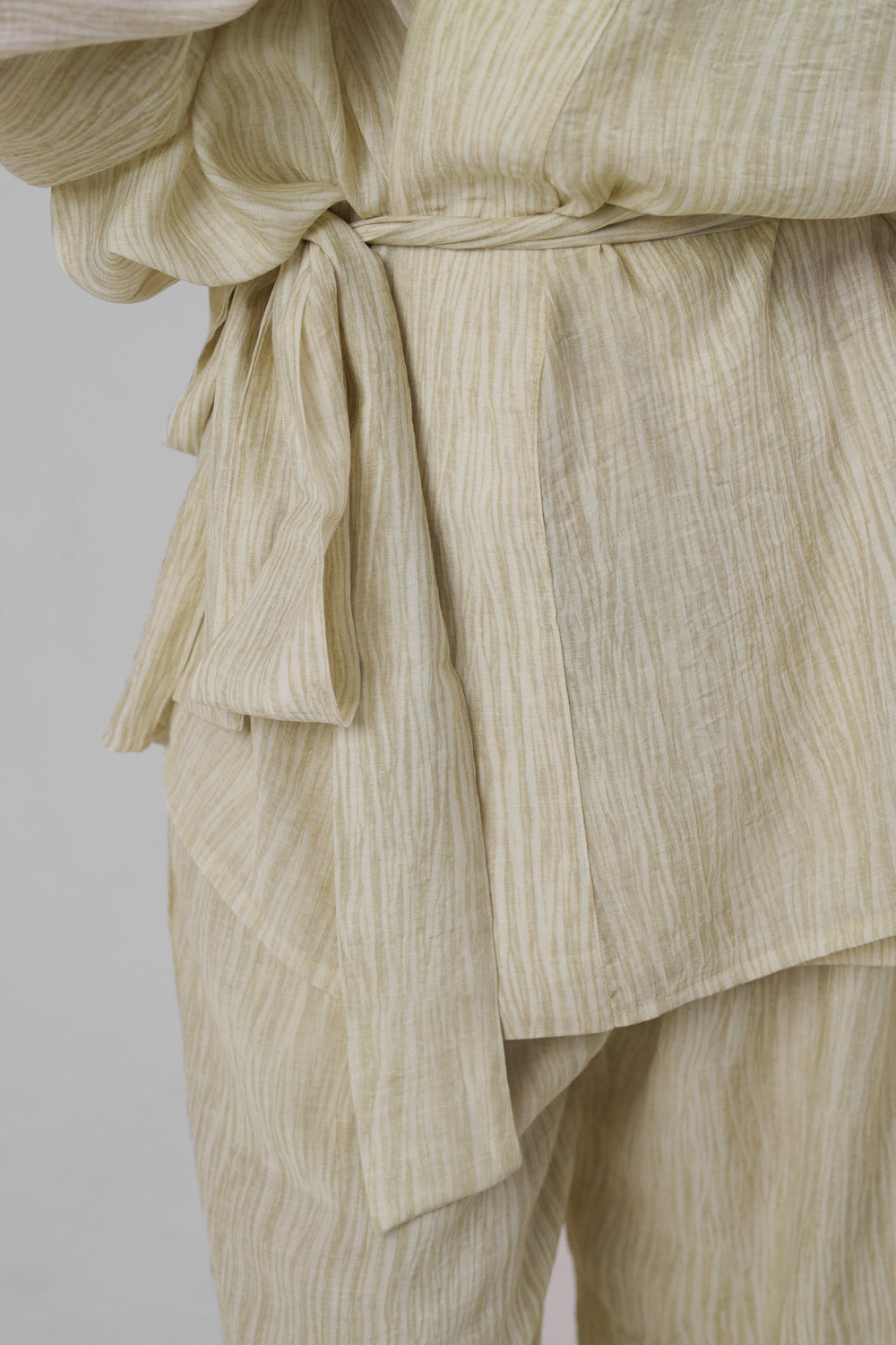 Essentials beige linen cardigan