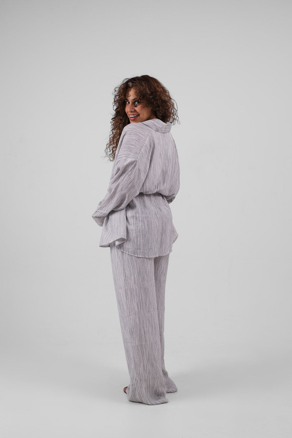 Essentials linen grey cardigan