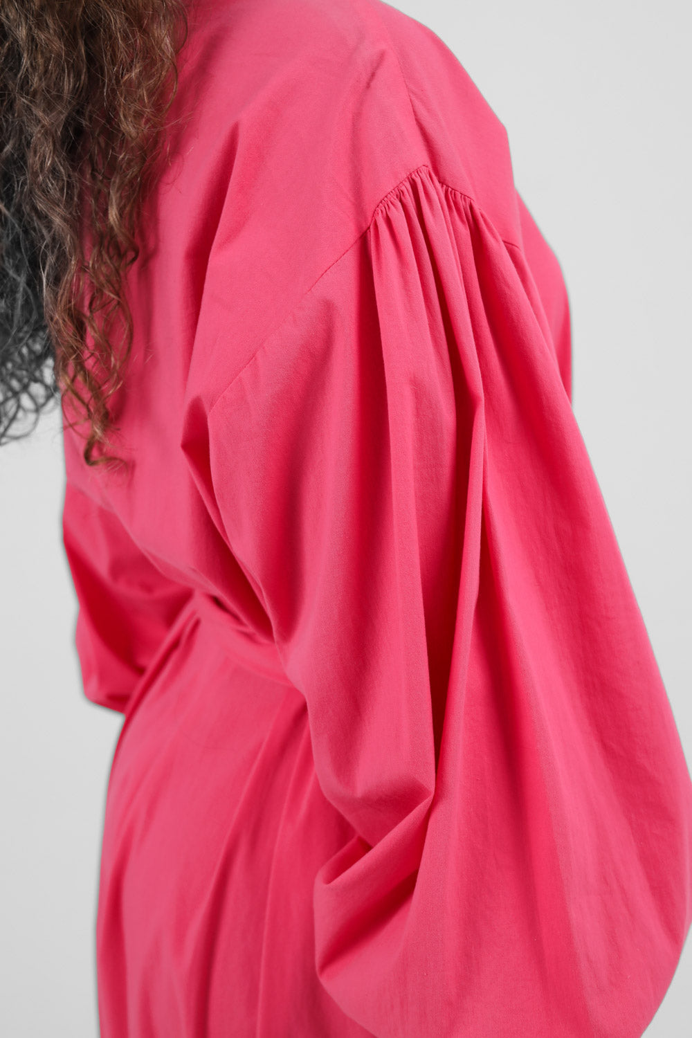 The Puff poplin dress free size