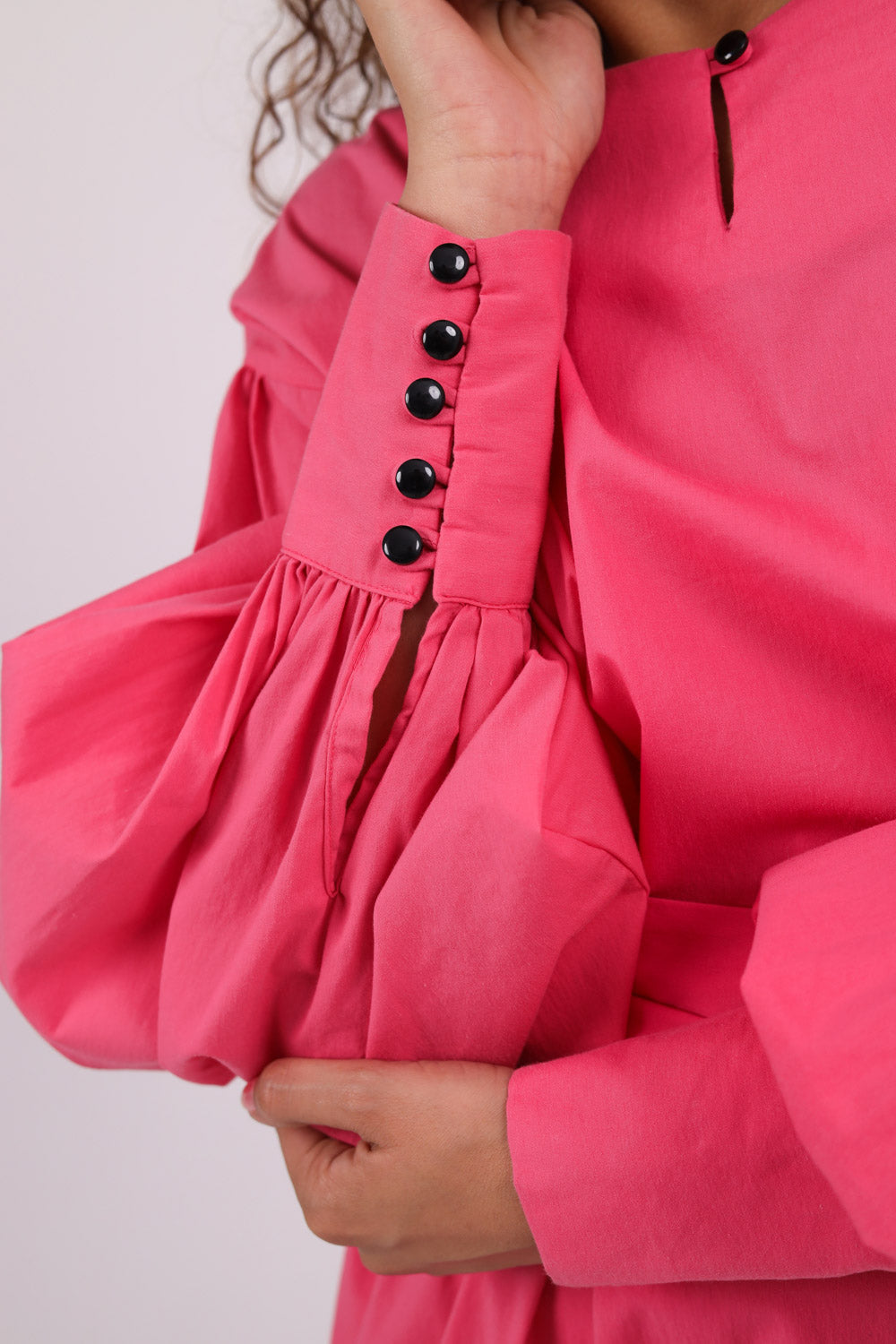 The Puff poplin dress free size