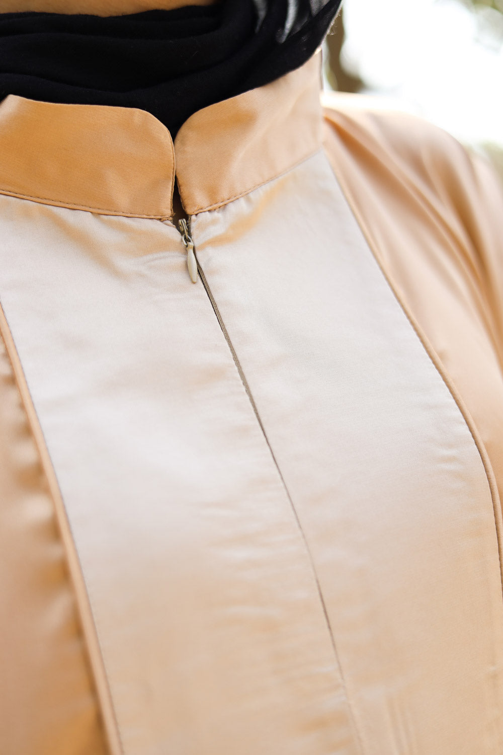 satin cape Blouse .