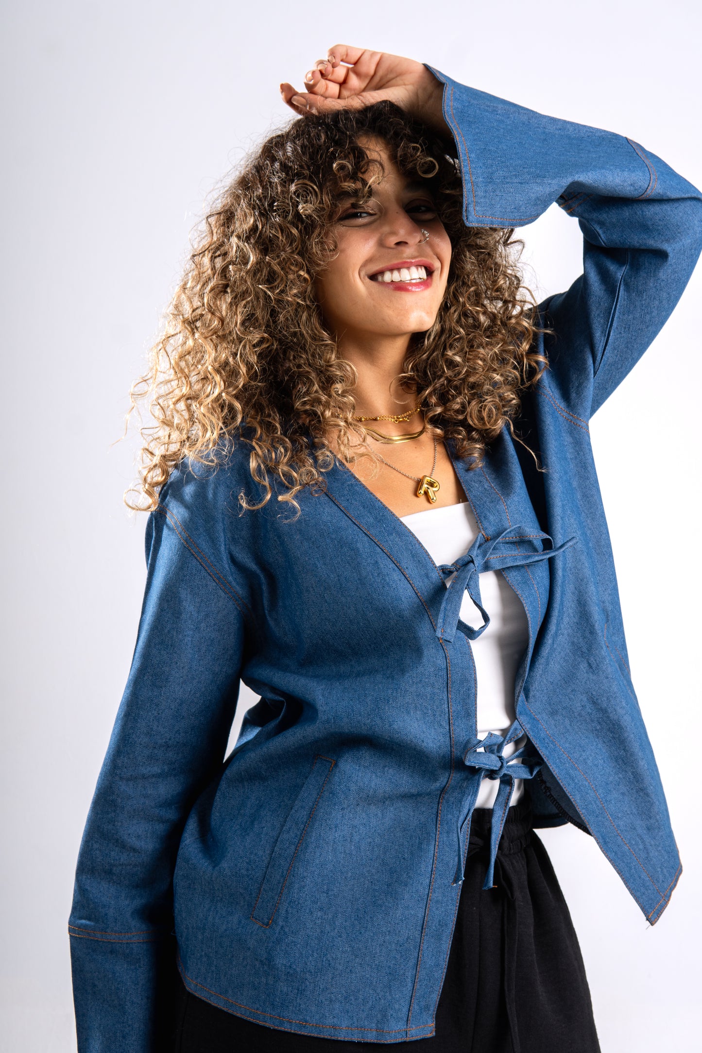 The Ribbon Denim shirt