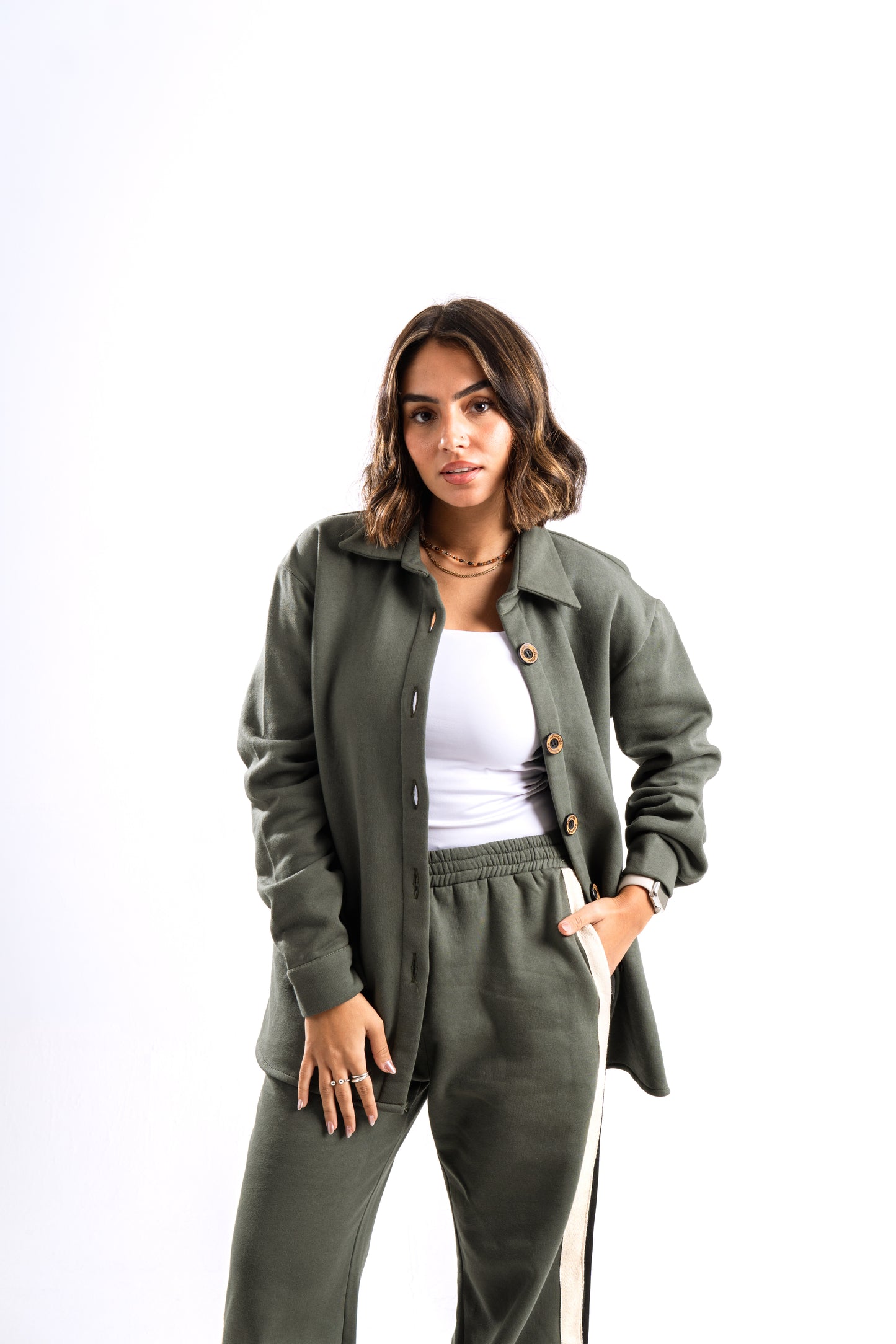 Milton olive top